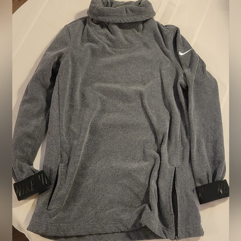 Nike dri fit gray pull over therma fleece size small - Picture 2 of 6